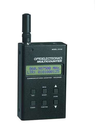 Cd-100 optoelectronics multicounter sub-audible tone decoder - combines a frequency counter.