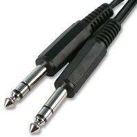 Cable 1,4 inch stereo jack plug to 1,4 inch stereo jack