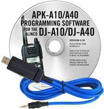 Alinco DJ-A10, A40 programming software, and USB-29A cable.