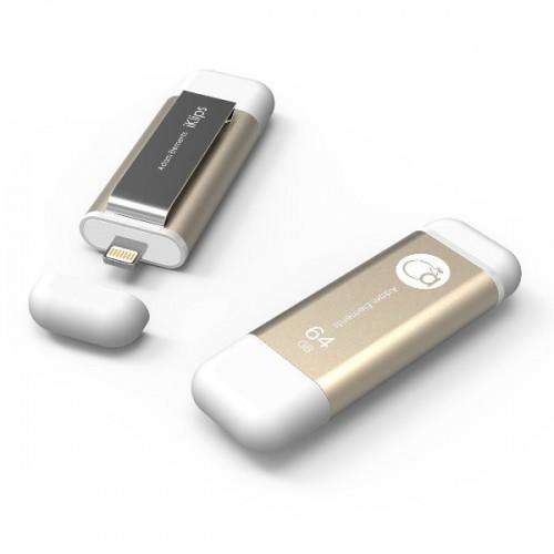Iklips 64gb iphone,ipad memory key usb 3.0 gold