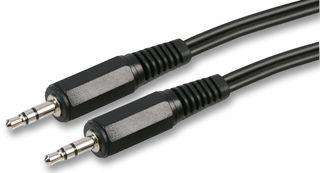 Pro signal psg03437 twin core 3.5mm stereo jack plug to plug lead, 1m black
