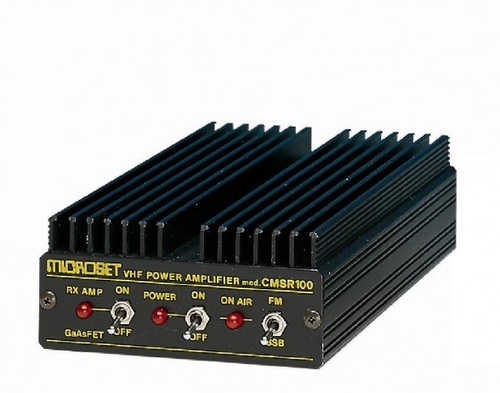 Microset cmsr-100 marine amp input w 4 - 25 in, output w 100 watt out, preamp 18 db.