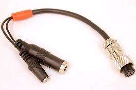 Heil ad-1 headset adapter cable leads for yaesu, icom, kenwood, collins, elecraft,