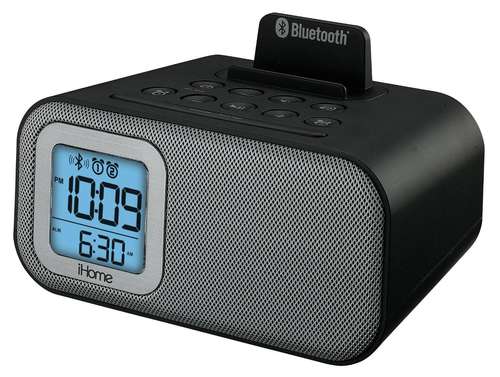 Ihome ibt22 bluetooth wireless dual alarm clock