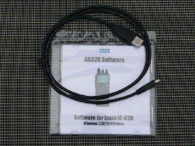 Butel software arc20 +usb cable  Icom IC-R20 receiver