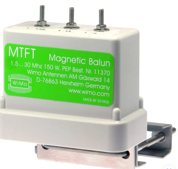 Magnetic balun with 3 taps for external use with wire mtft-multi