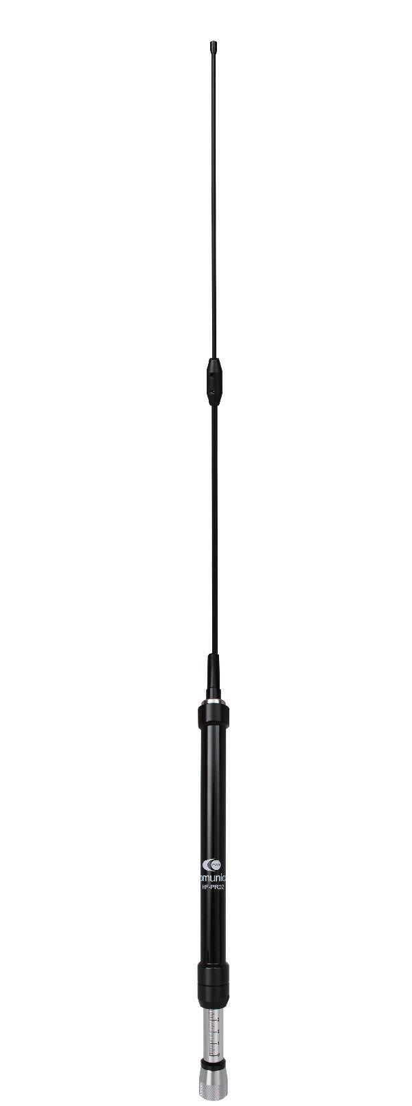 Komunica HF-PRO-2 antenna has a frequency range of 7 - 30 MHz, with an additional capability to operate at 50 MHz.