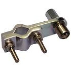 Cb radio antenna mirror mount - 3,8 x 24 thread stud mount with so-239.