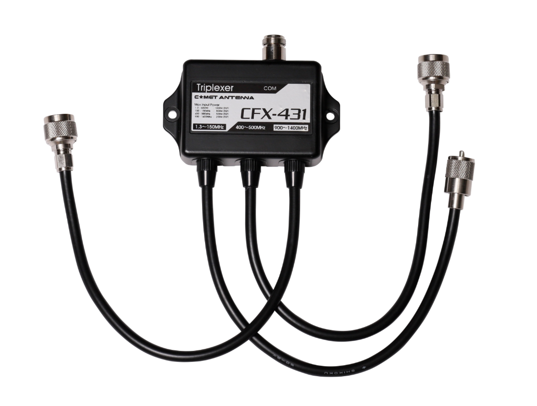 Comet CFX431A 1kW High Power Triplexer 145, 433, 1296 MHz