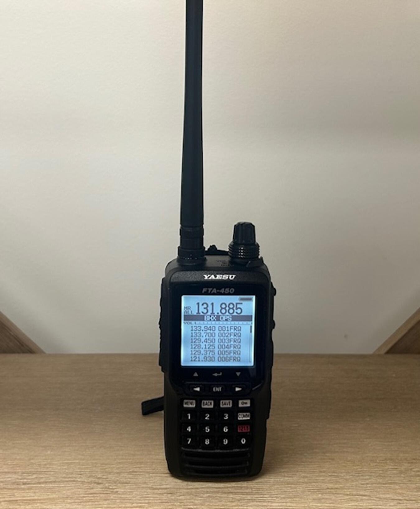 FTA-450L Handheld Aviation Radio by Yaesu