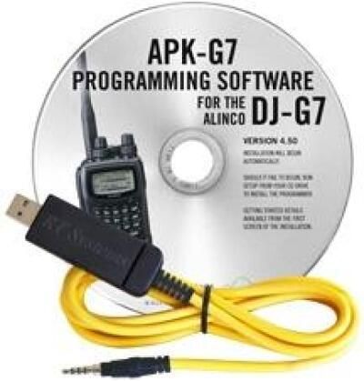 APK-G7 Programming Software and USB-57B cable for the Alinco DJ-G7*