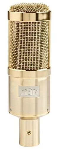 Heil Sound PR-40 Chrome Gold microphone front view