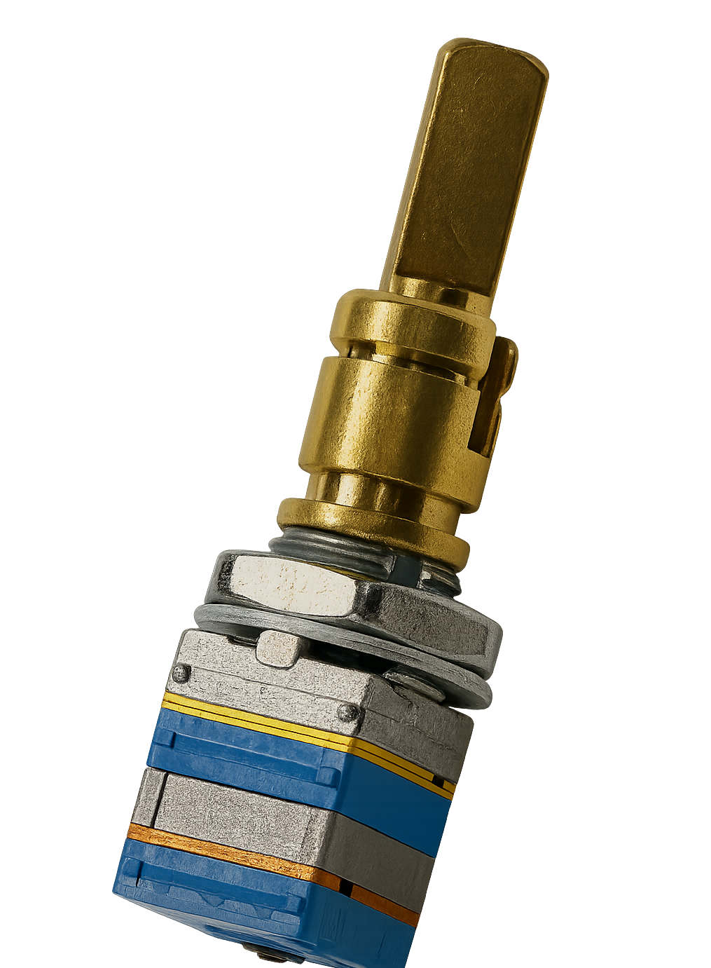 Yaesu Q9001016 rotary encoder with gold actuator and multi-layer PCB mount for FT‑857 / FT‑897 / FT‑817