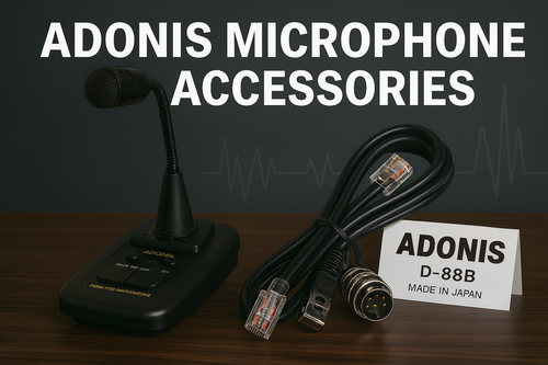 Adonis microphone accessories including echo units and mic leads for Icom, Kenwood, Yaesu – Radioworld UK