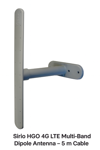 Sirio HGO 4G LTE multi‑band dipole antenna with 5 m cable – Radioworld UK