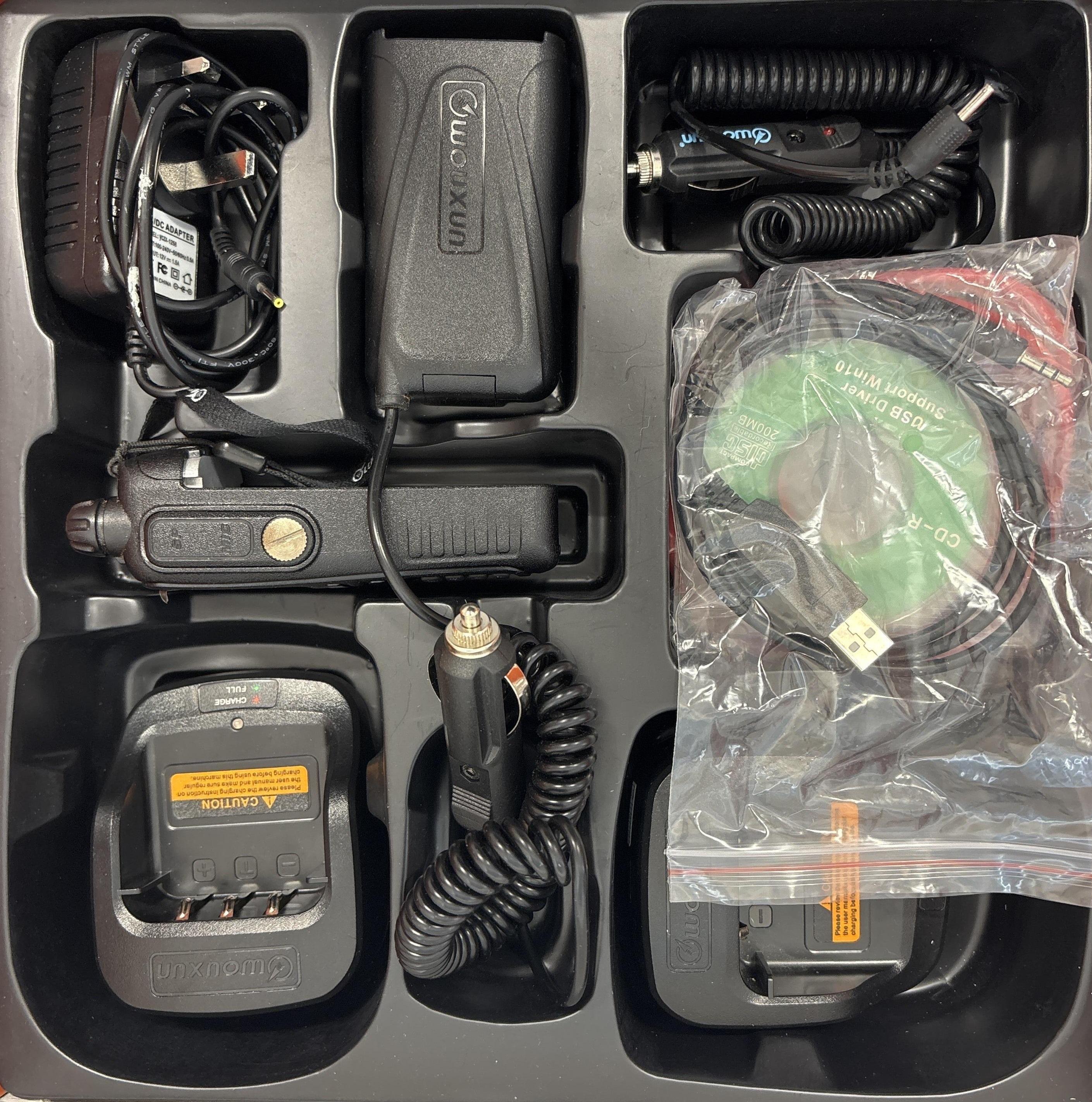 Wouxun KG‑UV8G Pro Pack showing controls, colour display and keypad detail – Radioworld UK