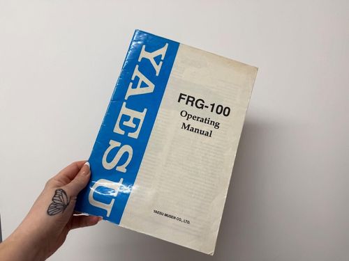 yaesu frg‑100 original operating manual second hand