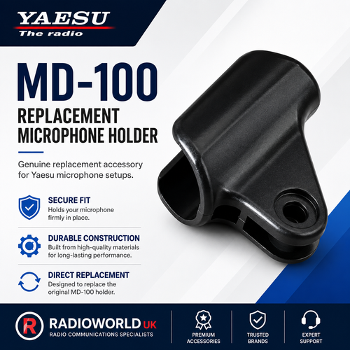 Genuine Yaesu MD‑100 Microphone Stand Holder Spare