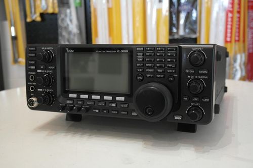 Icom IC-9100 HF VHF UHF all-mode transceiver front panel view