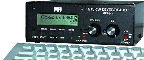Mfj-464 morse reader with built-in keyer