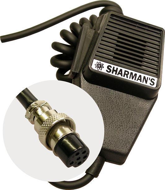 Sharman's dm520p6 microphone 6 pin plug (maycom,midland)