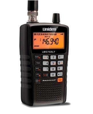 Uniden ubc75xlt air band handheld scanner.