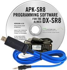 APK-SR8 Programming Software and USB-29A cable for the Alinco DX