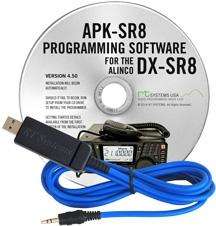 APK-SR8 Programming Software and USB-29A cable for the Alinco DX-SR8