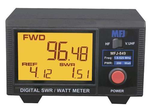 Mfj-849 wattmeter, digital, HF, VHF, UHF, 200W