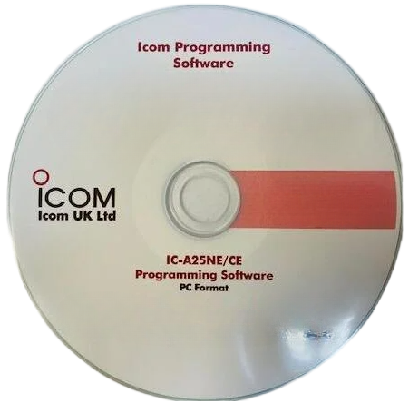 Icom IC-A25CE/NE programming software IC-A25CE or IC-A25NE air band transceiver