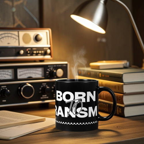 Ham Shack Mug with bold radio-themed logo – Radioworld UK exclusive