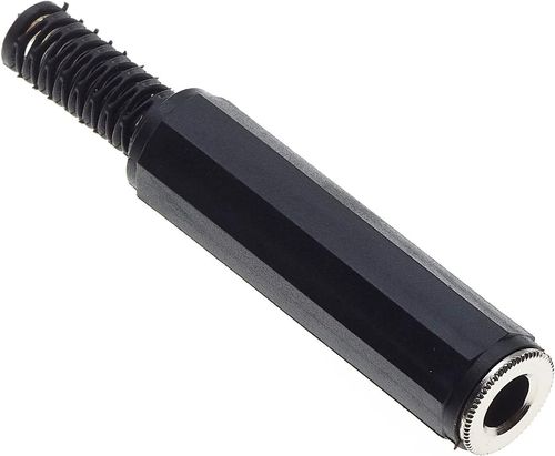MJS-14 1/4in mono jack socket – in-line audio connector with solder terminals