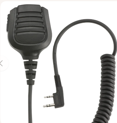 Speaker microphone for handheld ham radios – rugged PTT mic compatible with Yaesu, Icom, Kenwood