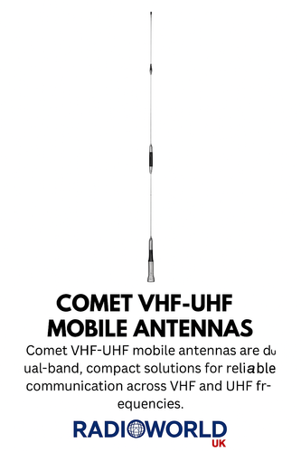 Comet VHF-UHF mobile antennas