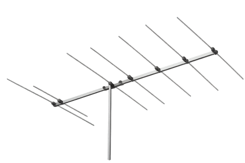 Radioworld UK EA5070-OWA9 dual-band Yagi antenna – 4 to 5 element array for 50MHz and 70MHz, 1000W rated, 3.55m boom