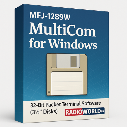 MFJ‑1289W MultiCom for Windows software box – 3½" disk edition – Radioworld UK