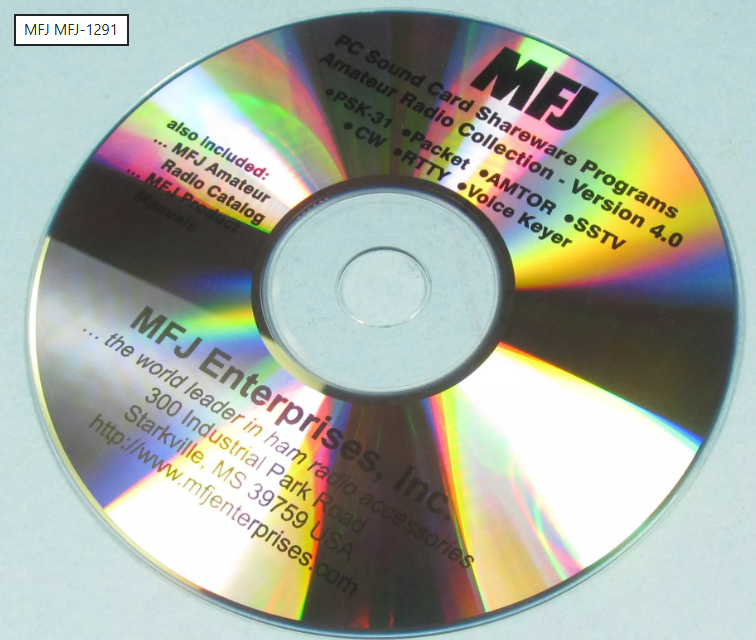 MFJ‑1291 software CD for MFJ sound card radio interfaces – Radioworld UK