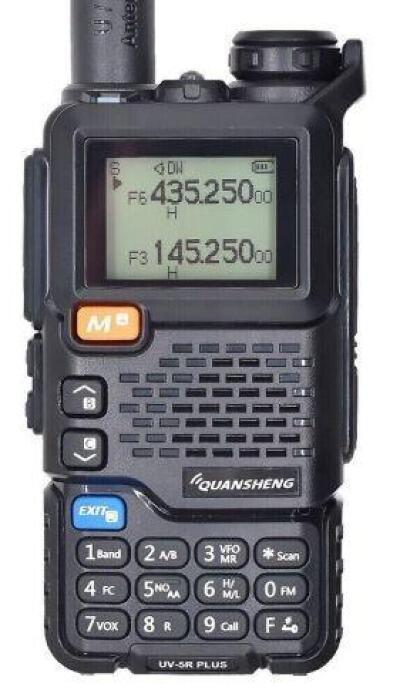 QUANSHENG UV‑5R Plus dual‑band handheld transceiver with display and keypad – Radioworld UK