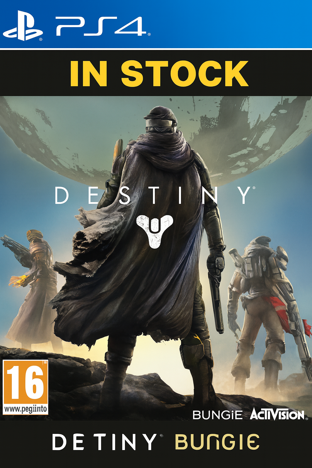Destiny PS4 game case front cover – Radioworld UK