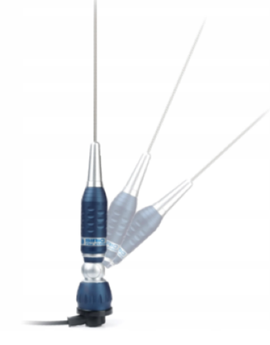 Sirio Turbo 3000PL Blue Line mobile CB/10m antenna with stainless steel spring whip
