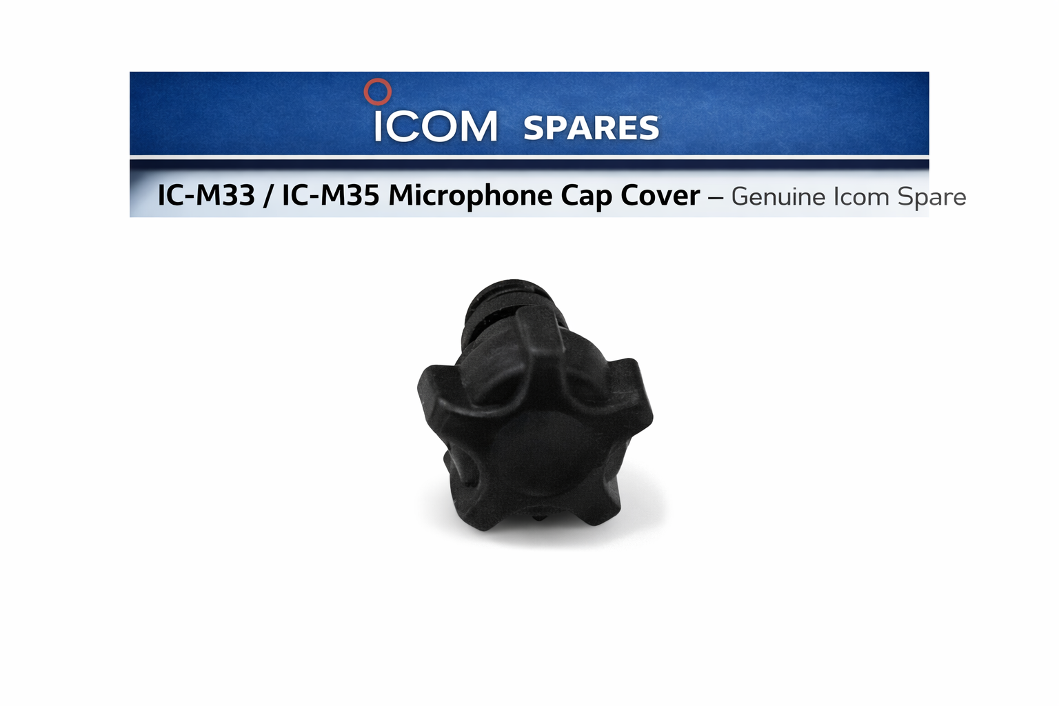 Icom IC-M33 / IC-M35 Microphone Cap Cover – Genuine Icom Spare | Radioworld UK