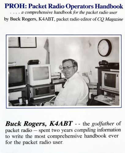 Packet Radio Operators Handbook MFJ 3036 book cover by Buck Rogers K4ABT