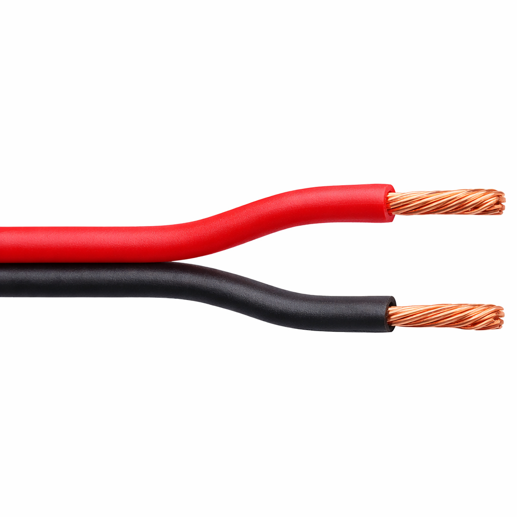 RB-10 Red/Black 10A DC Power Cable – Twin Core, Sold Per Metre