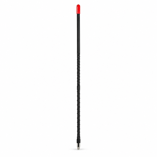 Thunderpole Thunderstick 2 CB antenna with red tip and 3/8 thread base