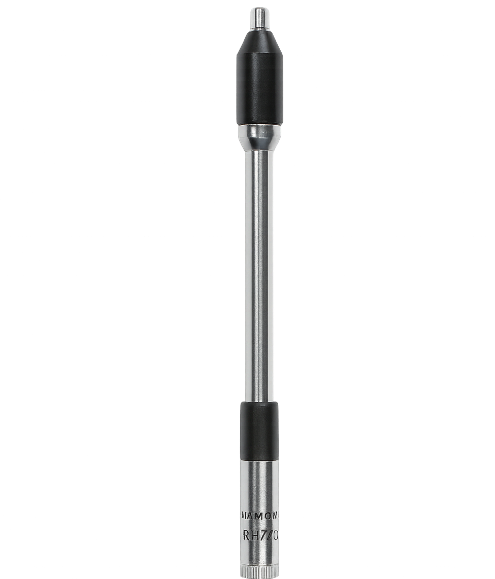 "Diamond RH770 dual-band telescopic antenna – 144/430 MHz high-gain handheld radio accessory"
