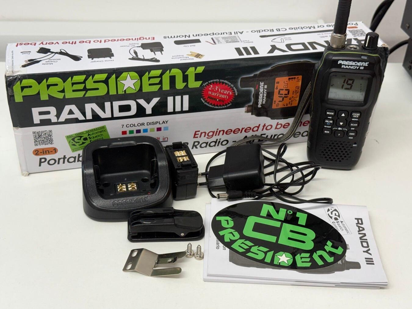 second hand president randy iii cb radio