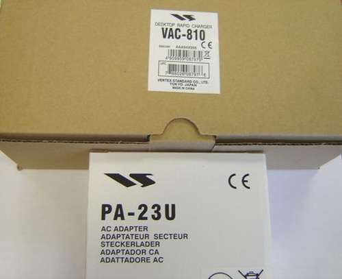 Yaesu VAC-810 desktop rapid charger plus PA-23U AC adapter - Package D