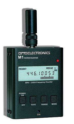 M1 optoelectronics frequency counter inc charger, testing two-way radios for frequency measurement.