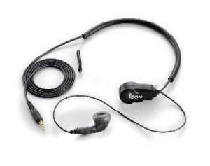 Icom hs-97 earphone with throat mic.