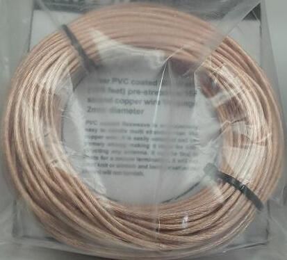 Fwpvc-50 pvc covered multi stranded flex weave copper wire  - 50m